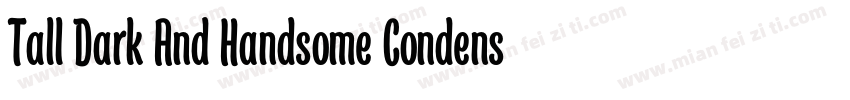 Tall Dark And Handsome Condensed字体转换